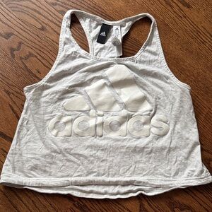 EUC Adidas Women's Light Gray Crop Top